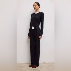 Leset Lauren High Rise Straight Leg in Black